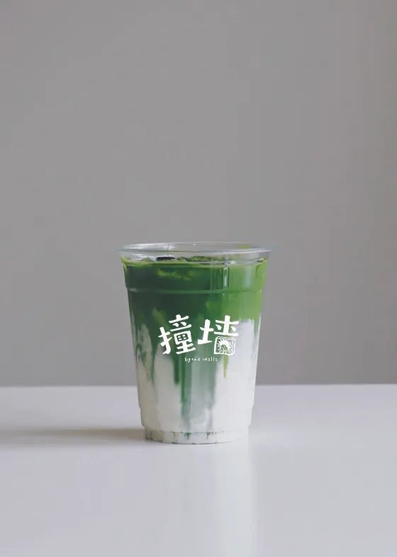 Ajisai Niko Neko Matcha Latte at Byond Walls | 紫阳花抹茶拿铁